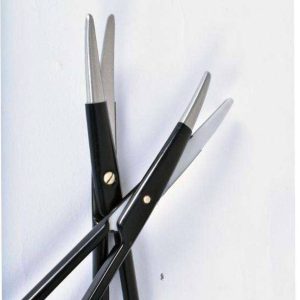 Stainless Steel 8-Inch Bipolar Scissors for Curved Blade Coagulation